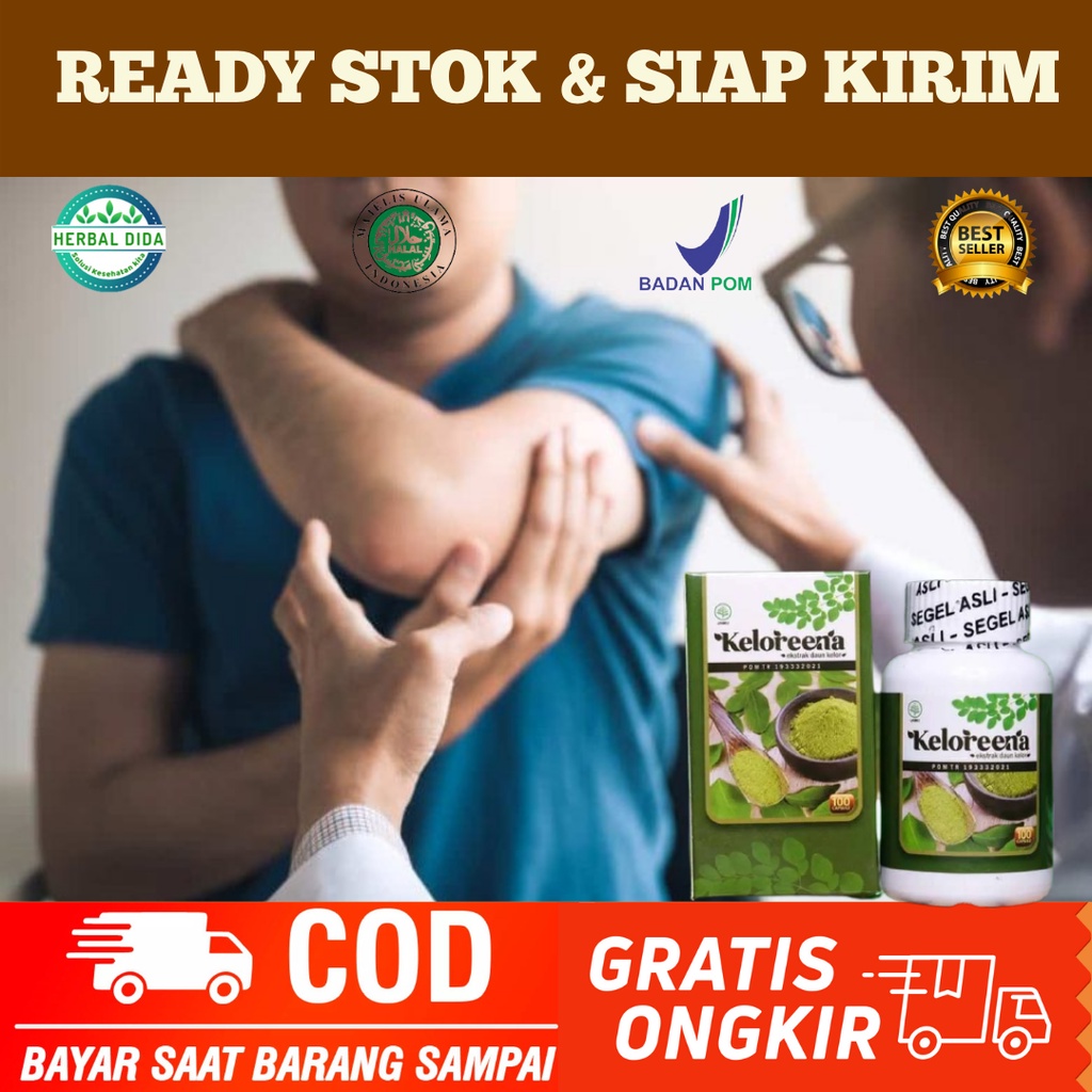 KELOREENA 100% ORIGINAL BPOM, Obat Atasi Cidera Otot Siku, Obat Sakit Sikut, Obat Herbal Nyeri Tulan