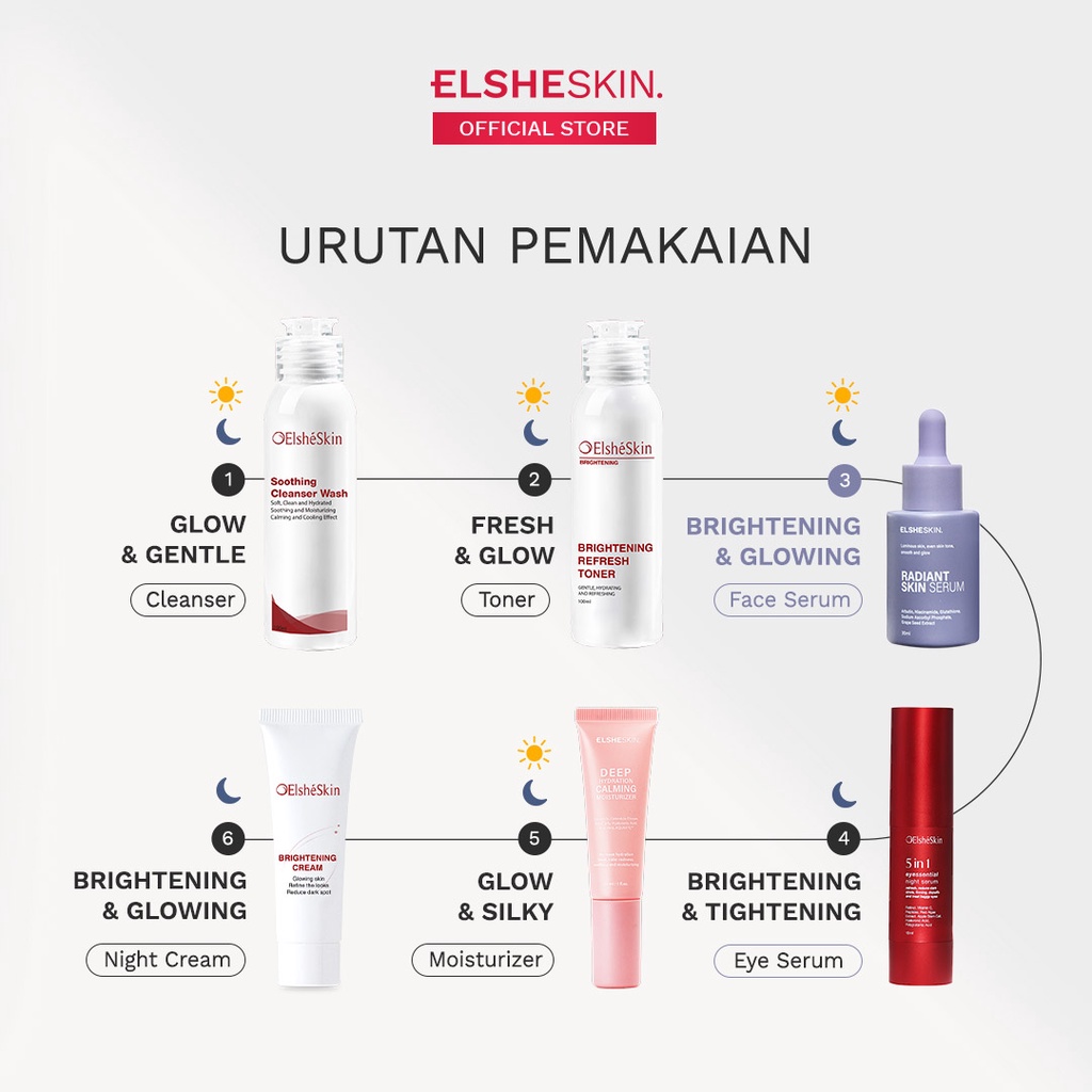 ElsheSkin Radiant Skin Serum - 15/30ml Niacinamide (Cerah, Glowing, Kenyal) - Serum Glowing Image 6