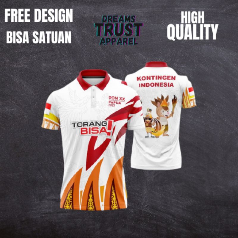 jersey pon papua custom full printing