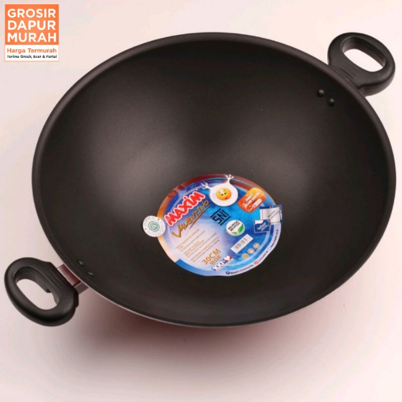 WAJAN ANTI LENGKET MAXIM TEFLON VALENTINO 30 CM TERMURAH