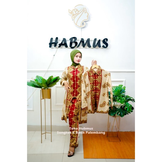 COUPLE SETELAN SONGKET PALEMBANG KATUN PREMIUM