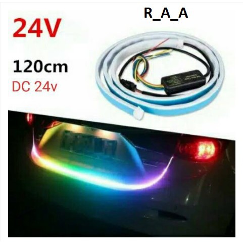 Lampu REM Sein BUS Truck 24v 120cm BAGASI Pintu Belakang LED Strip DRL RGB Tail Trunk