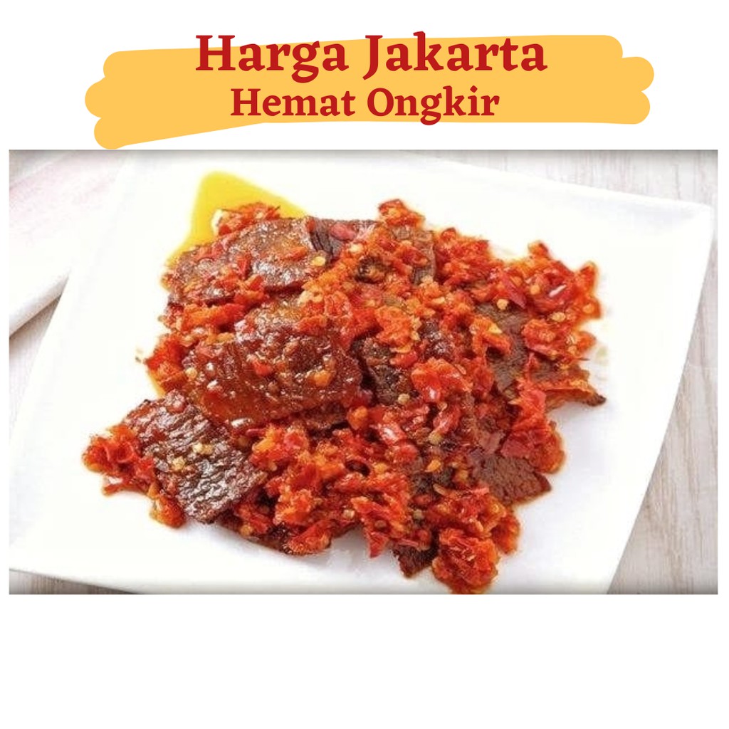 Dendeng Balado Asli Minang Dendeng Basah Daging Sapi Pedas Enak Masakan Padang