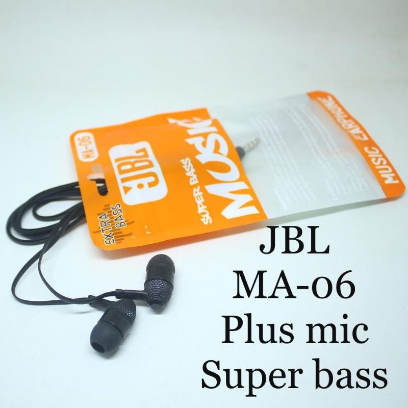 HEADSET J MIC MA-06 SUPER BASS HANDFREE J MA-06 EXTRABASS ERPHONE J MA06 EXTRA BASS