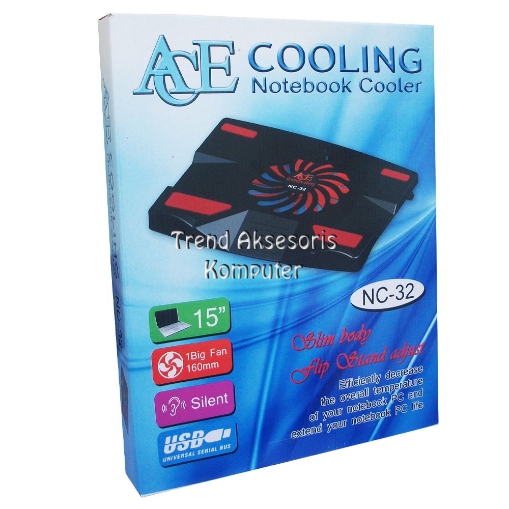 Trend-Ace NC-32 Cooling Pad Notebook 15&quot; Single Fan