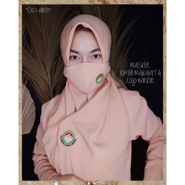 MASKER DHARMAWANITA LOGO BORDIR