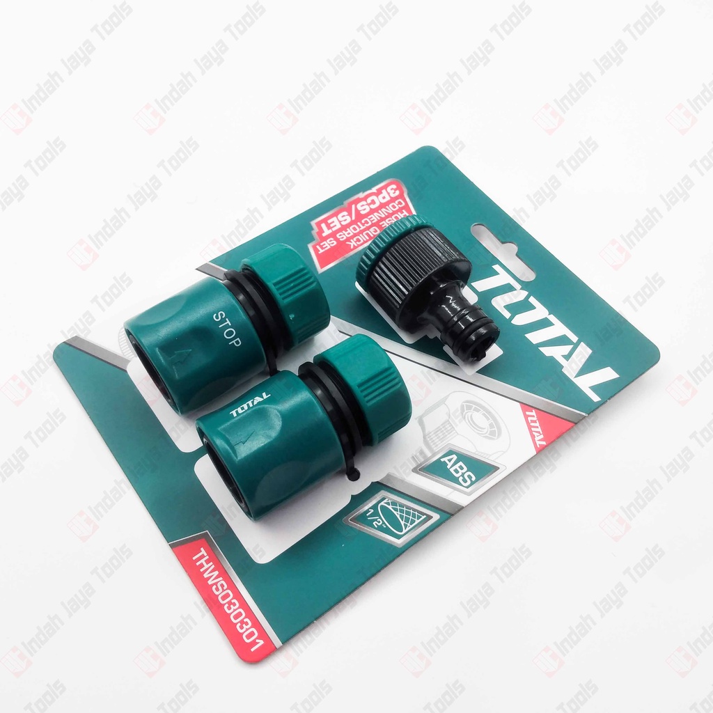 TOTAL THWS030301 Hose Quick Connector Set 3 Pcs Konektor Selang Air Sambungan Selang