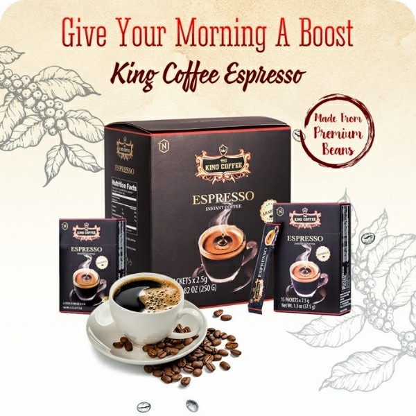 

Kopi Vietnam Espresso Trung Nguyen King Coffee Instant isi 15 sachet