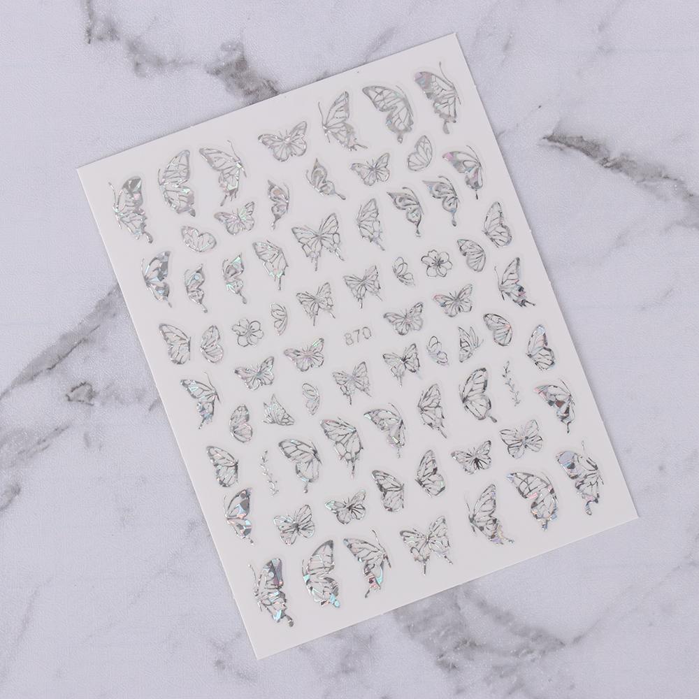 Suyo Stiker Kuku Emas Perak DIY Nail Art Transfer Foils Nail Art Dekorasi Perekat Hologram