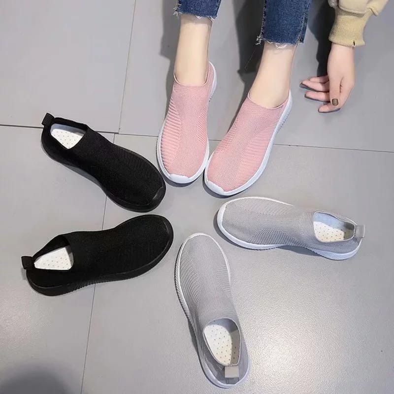 RYS - Simple Cover Sepatu Sneakers Wanita Fashion Casual - Ori Import