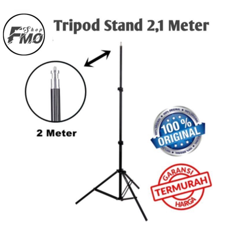 Tripod Stand 2,1 Meter 2.1 Meter 2 Meter 2,1M 2.1M Untuk Ringlight Ring light Kamera