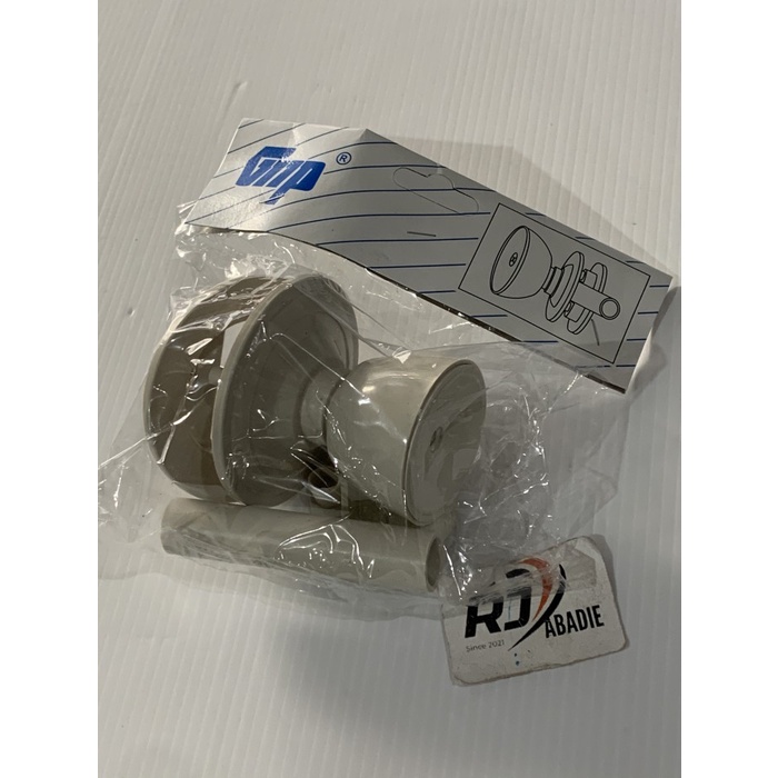 Handle Gagang Kunci Pintu Bulat PVC Plastik GMP [24pc/12set]