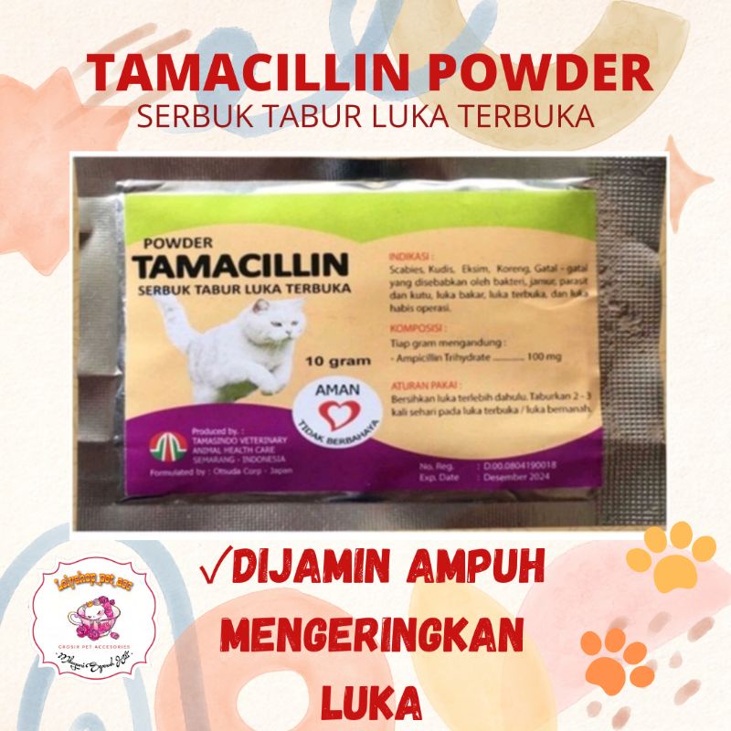 TAMACILLIN OBAT TABUR LUKA KUCING