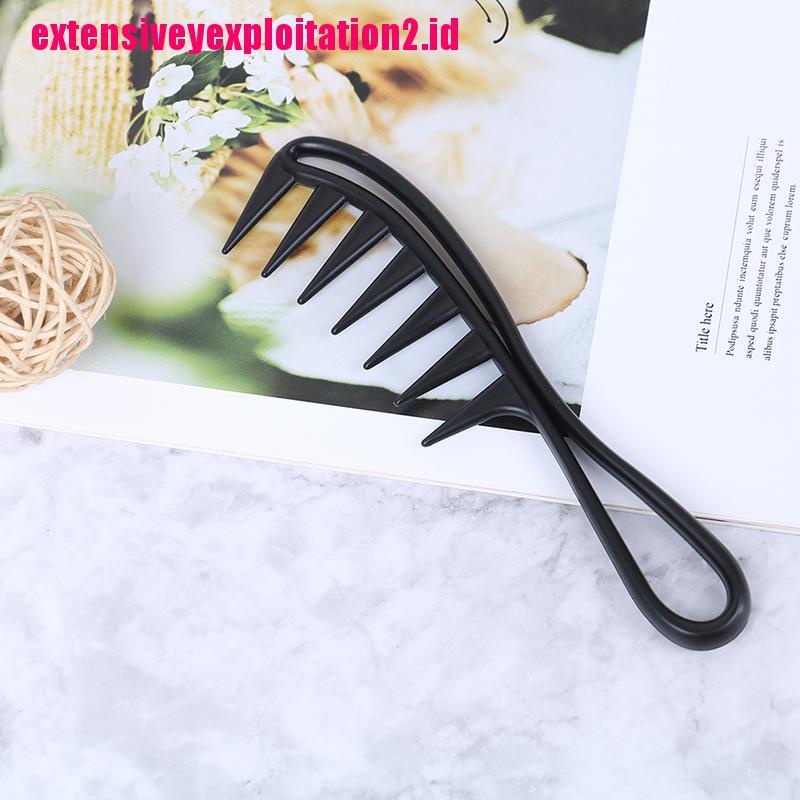 &lt; E2id &amp; &gt; Sisir Gigi Lebar Jumbo Warna Hitam