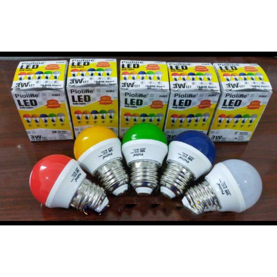 Lampu Led Hias Warna Warni 3 watt /Lampu Dekor Led/Lampu Tidur Led /Lampu Warna Warni 3 Watt