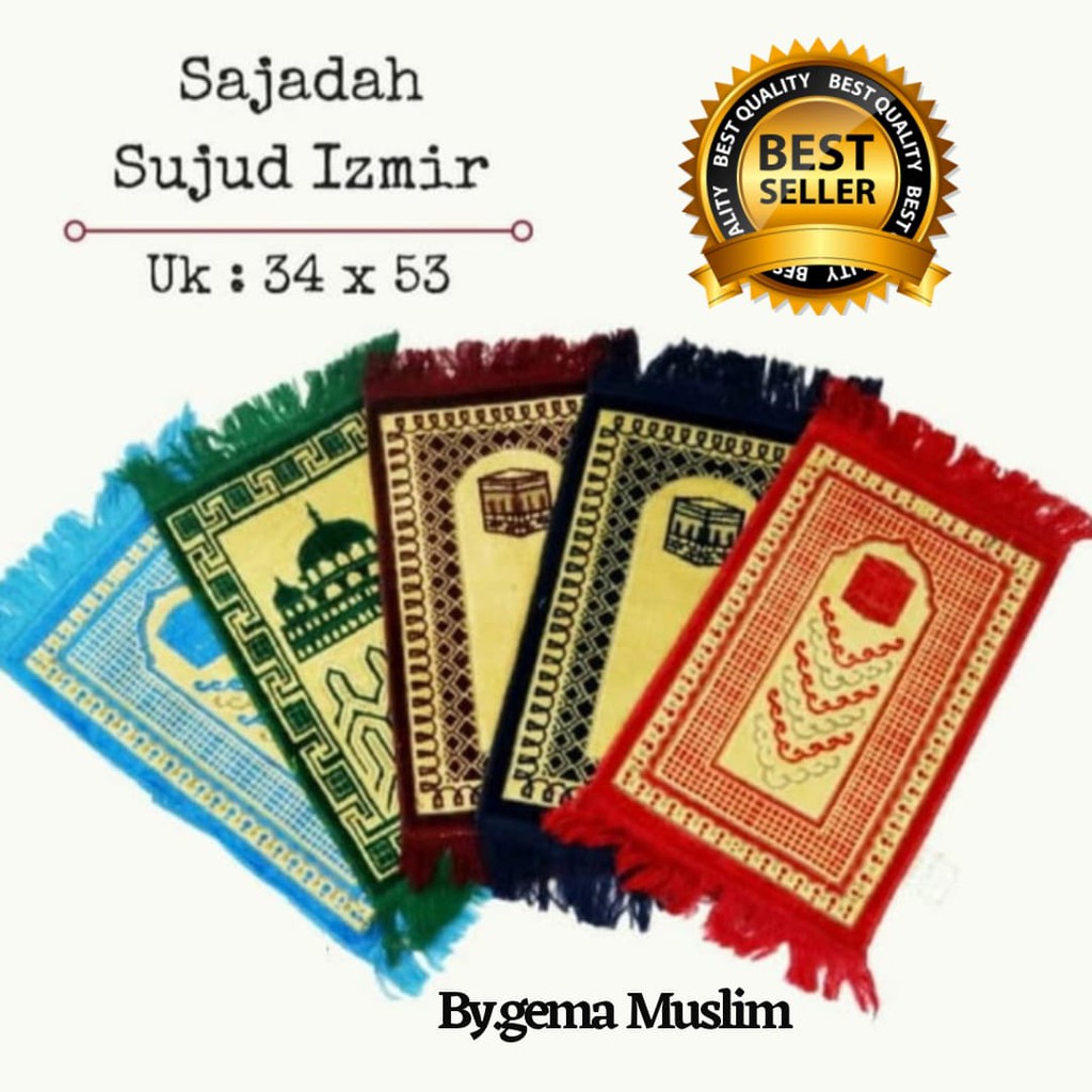 Sajadah Muka Izmir Random Motif Dan Warna