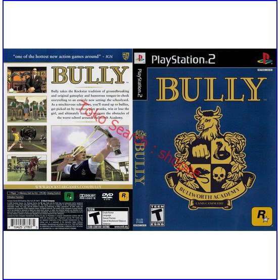 Bully Kaset PS2
