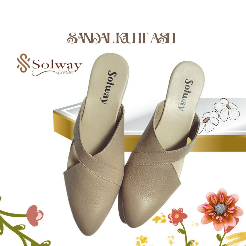 Sandal kulit wanita sandal kulit asli sandal sepatu kulit original SW 006