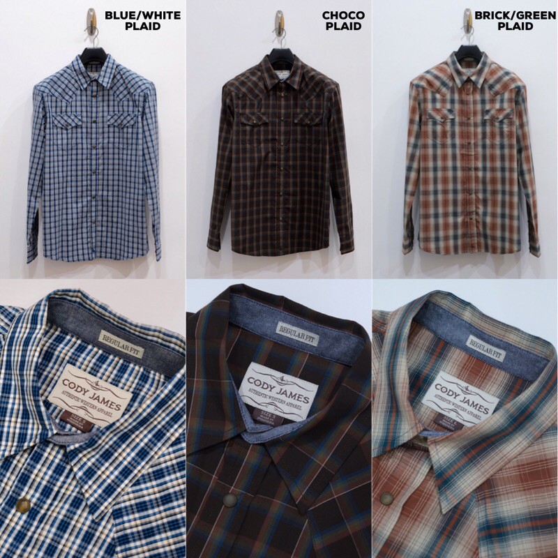 Kemeja Cody James Original Long Sleeve Western Shirt CJ-LSS-02