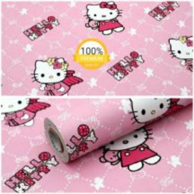 Grosir wallpaper  sticker dinding  murah motif  hello  Kitty  