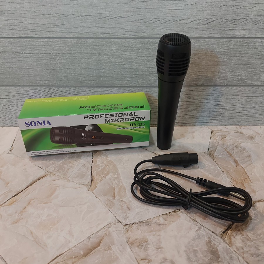 Microphone Profesional Sonia HN-133  Microphone Kable Kualitas Terbaik