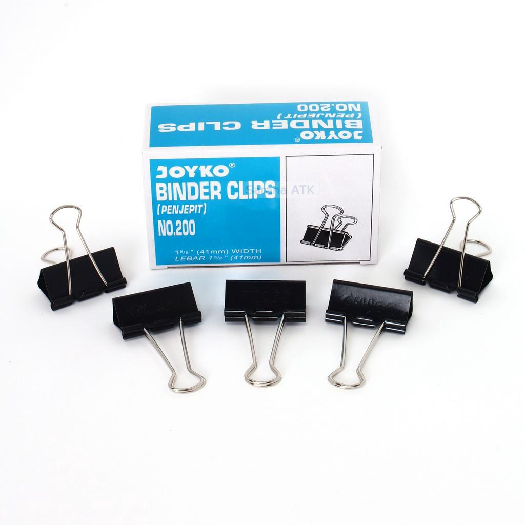 

JOYKO Binder Clip No.200 Penjepit Klip [ 1 PACK ]