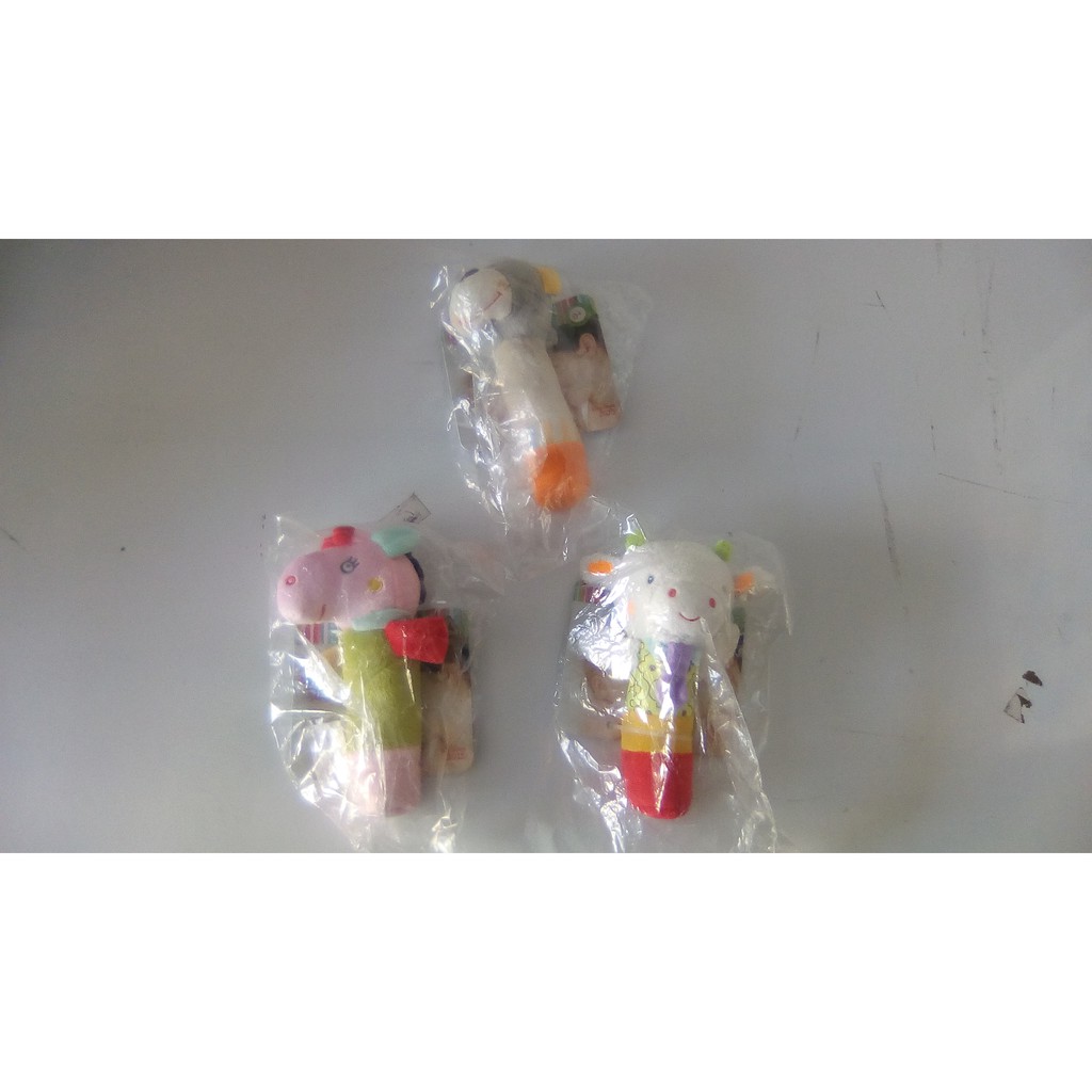boneka rattle stick animals