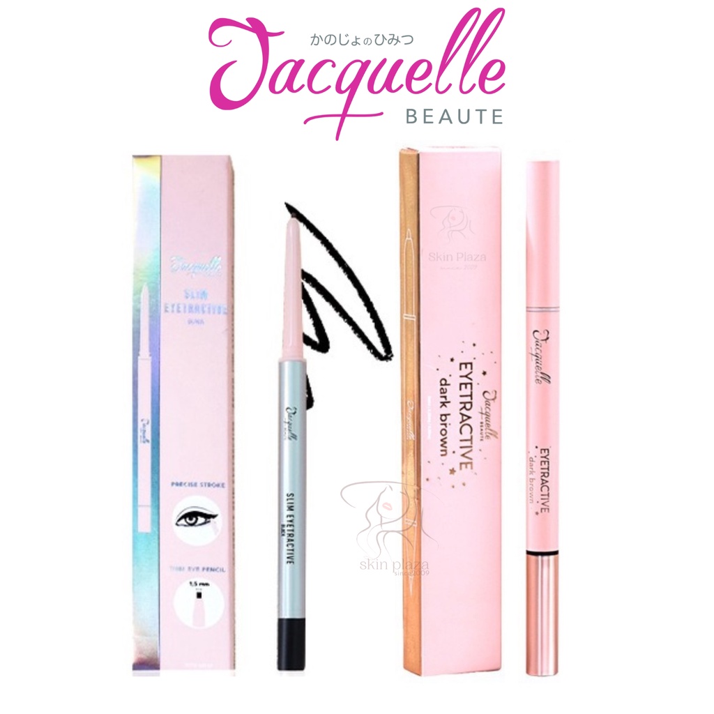 Jacquelle Eyetractive Slim Multitasking (Double-Tip Eyeliner Pen) Brush Waterproof