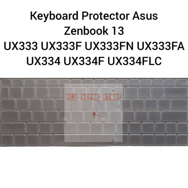 Keyboard Protector Asus Zenbook 13 UX333 UX333F UX333FA UX333FN UX334 UX334 UX334F UX334FLC