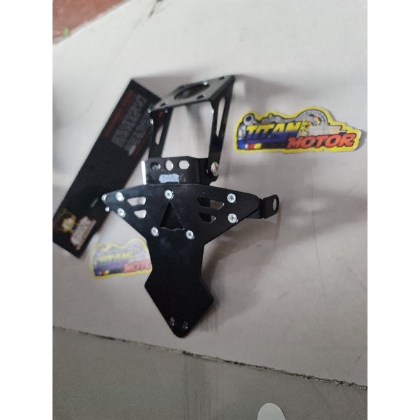 buntut spakbor belakang dudukan kedudukan plat nomor full cnc ninja 250 ninja rr ninja 250 fi ninja 