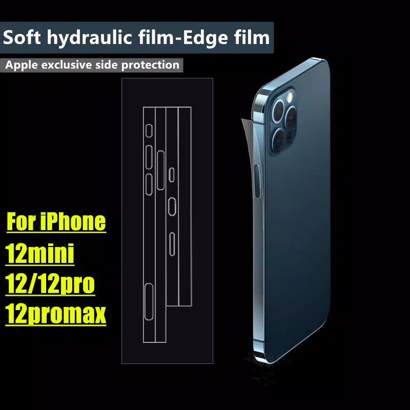 Hydrogel Side Film Protector iphone X Xr Xs max 11 12 13 Mini 12 13 14 Pro Max 14 PLUS anti gores Bezel Samping