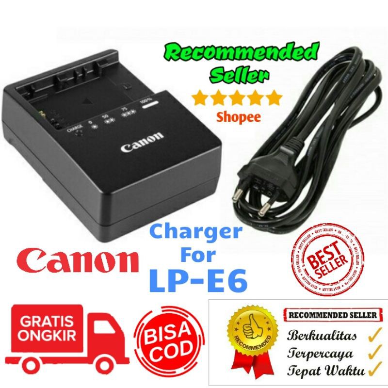 Jual Canon Charger Kamera Lc E6e Charjer For Baterai Lp E6 Chas Eos 60D