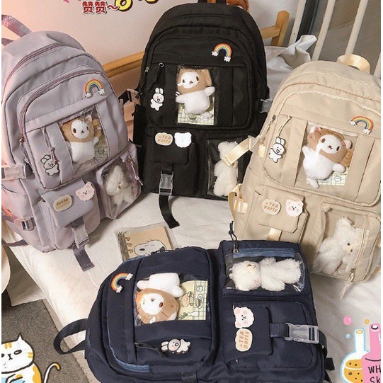 Tas Ransel Siswa Sekolah Menengah Atas berkapasitas besar Ins Tas Sekolah Jepang Wanita Korea Gadis Ransel / TAS RANSEL ANAK SEKOLAH FASHION IMPORT / tas sekolah anak laki-laki anak perempuan backpack sekolah anak SD SMP SMA / Tas Hadiah Anak