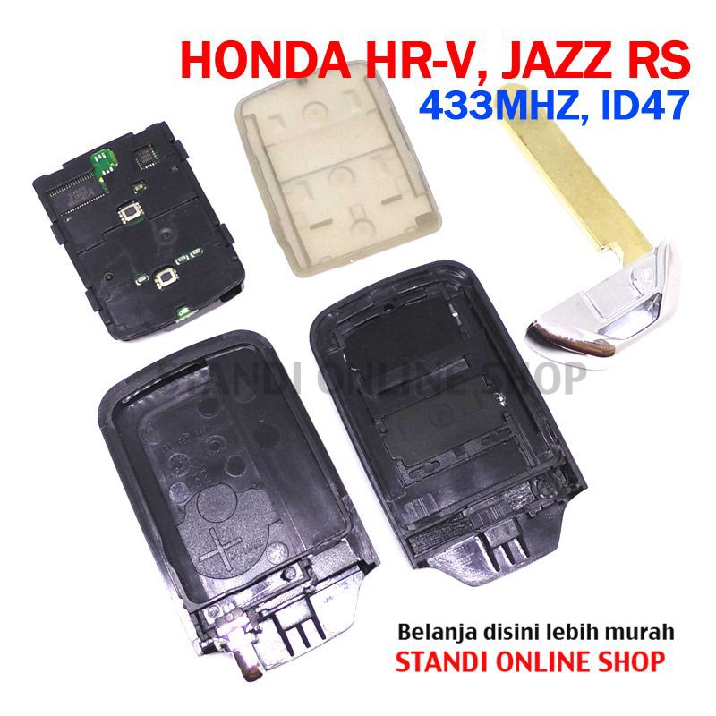 Remote Kunci Chip Transponder Smart Key Keyless PCB Honda 2T HRV Jazz