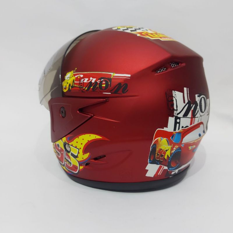 Helm Anak Mobil  Cars SKY Umur 3 SD 9 tahun SNI