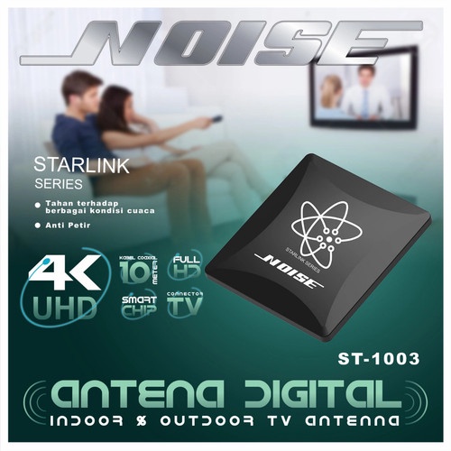 Antena Digital Noise ST-1003 Indoor/Outdoor Smart Chip 4k UHD