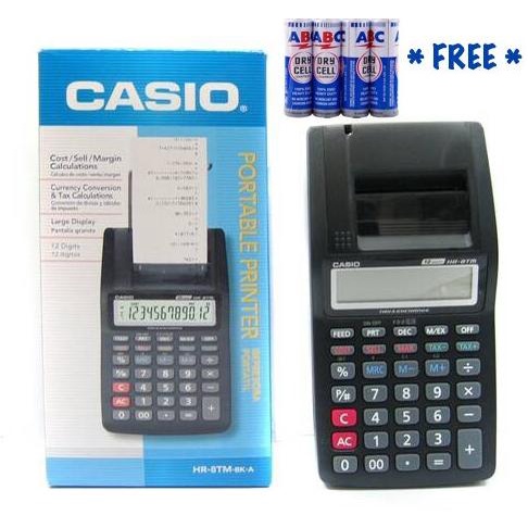 

Portable Cash Register Printing Casio Hr 8Tm Calculator + Abc Biru