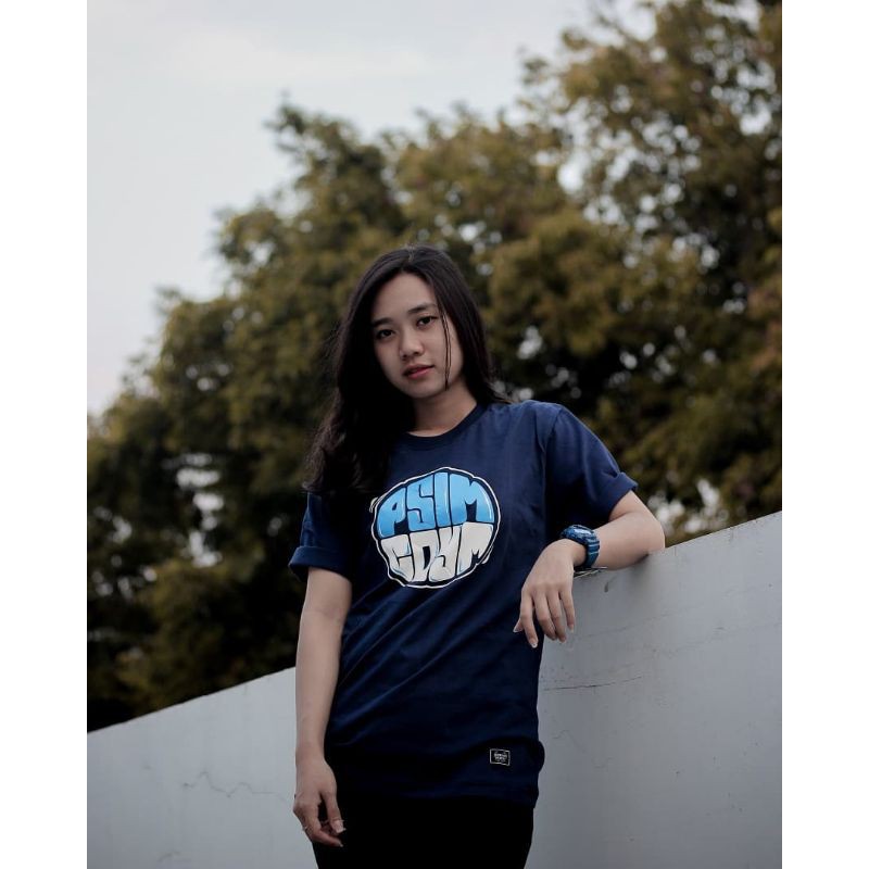 Mataram Merch29 Kaos Biru Dongker PSIM COYM (T-Shirt Navy Blue PSIM COYM)