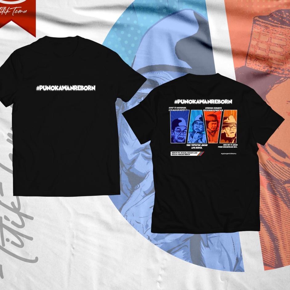 LANGSUNG KIRIM.. T-SHIRT TITIK TEMU - PUNAKAWAN REBORN 4