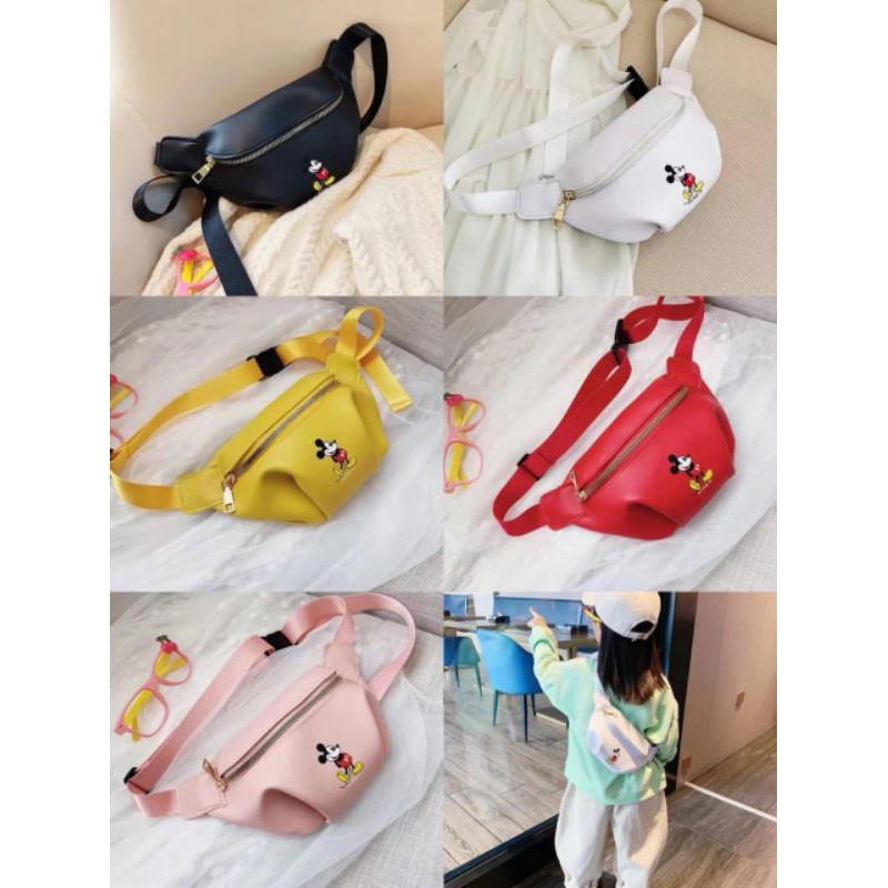 WaistBag Mickey Mouse / Tas Anak WaitBag / Tas Selempang Mickey Mouse