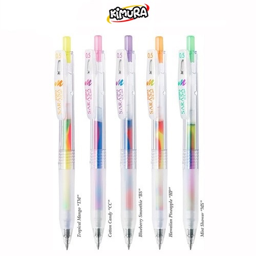 

Bolpoin Sarasa Clip White 0.38 Vintage 0.5 Sarasa Marble Neon Line Harga Satuan