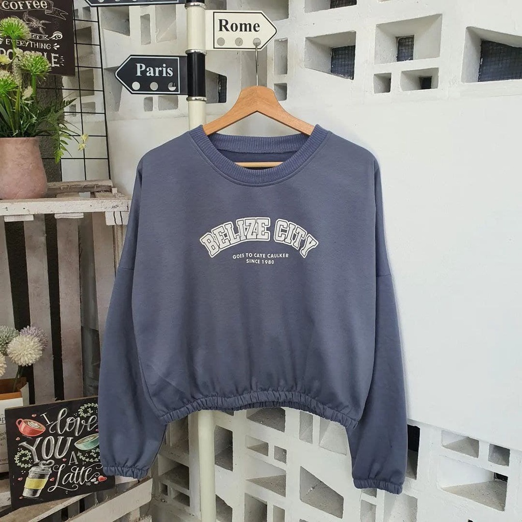 Nara Grosir - Belize Crop Sweater l Sweater Crop Wanita