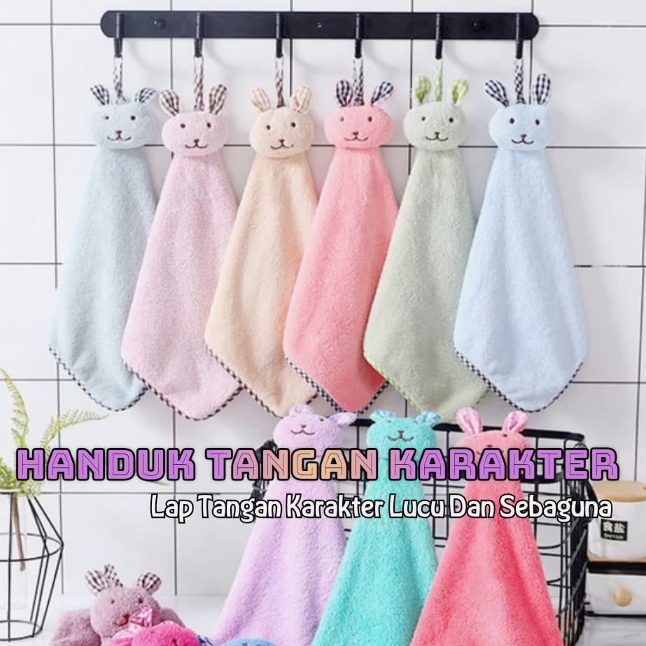 AZ LAP HANDUK TANGAN GANTUNG KARAKTER LUCU / HAND TOWEL