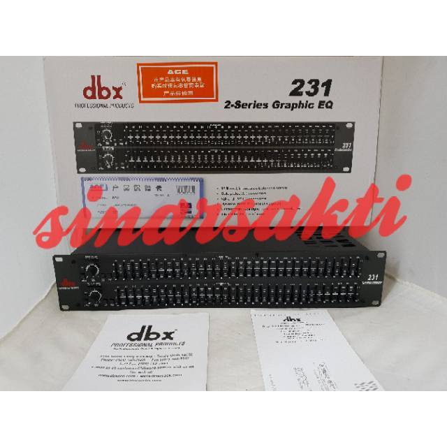 Equaliser DBX 231/DBX231 ( 2 x 31 Channel ) EQUALIZER DBX BARU