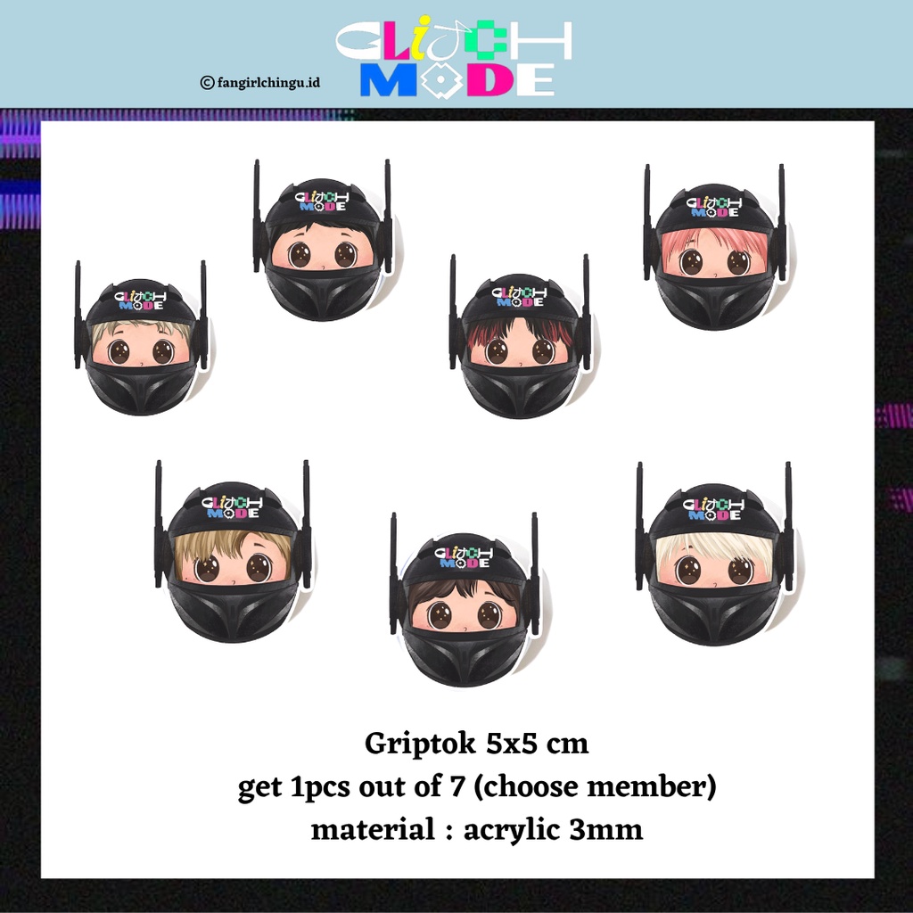 NCT Dream Keychain & Griptok Glitch Mode