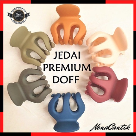 Jedai Doff 5cm Jepit Rambut Bangkok Wanita Korea Jedai Matte Cakar 3 Cakar 5 Matte Hair Claw Clips