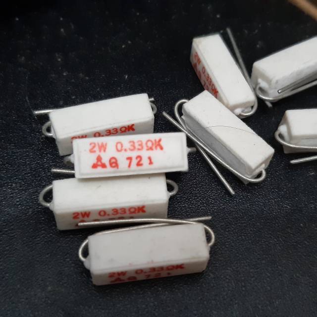 R kapur 0,33 ohm 2W ori taiwan kaki tebal
