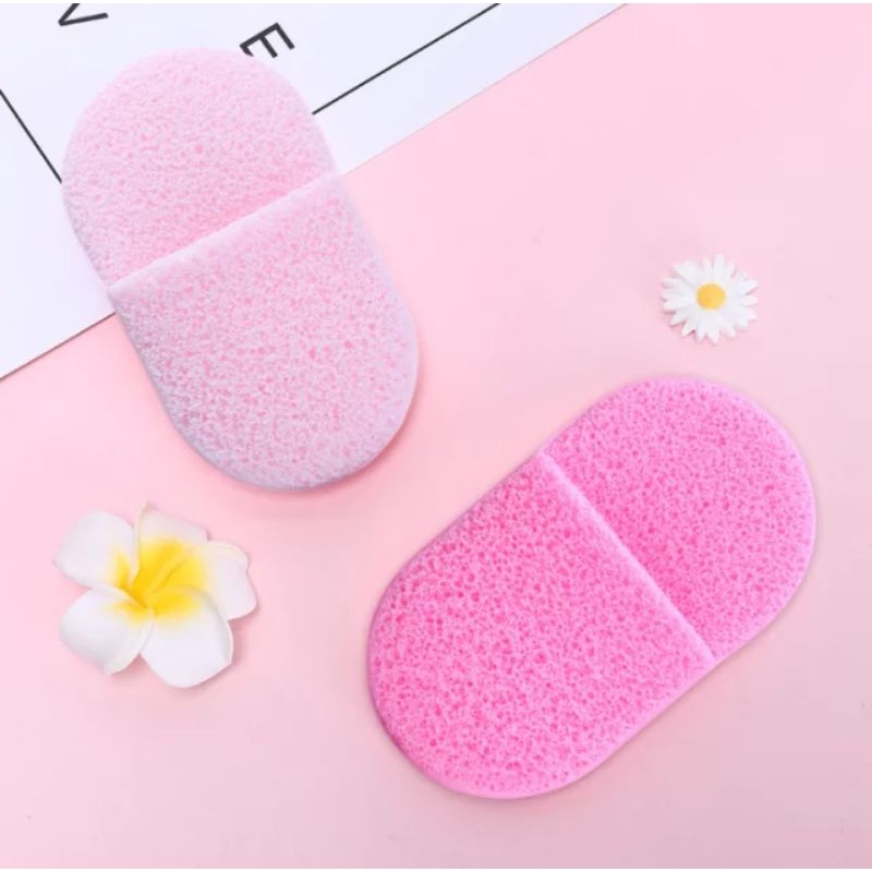 KONJAC SPONGE SIKAT PEMBERSIH WAJAH / BRUSH WASH / PUFF FACE CLEANER CLEANSING / SPONGE CLEANER