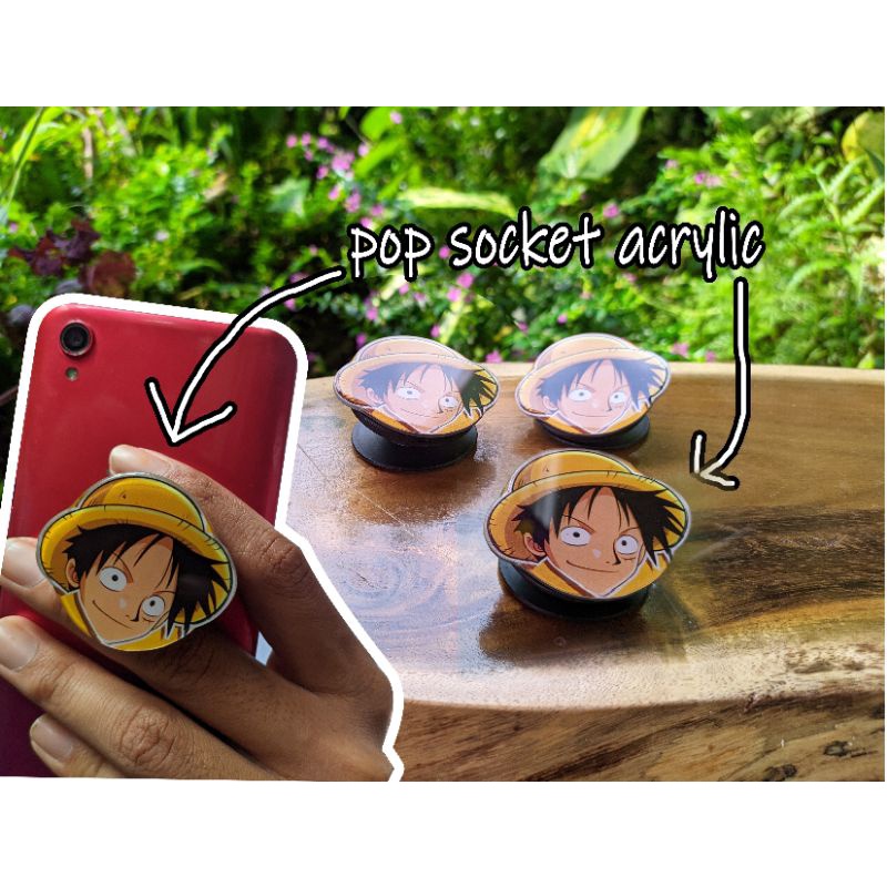 pop socket monkey d Luffy keren