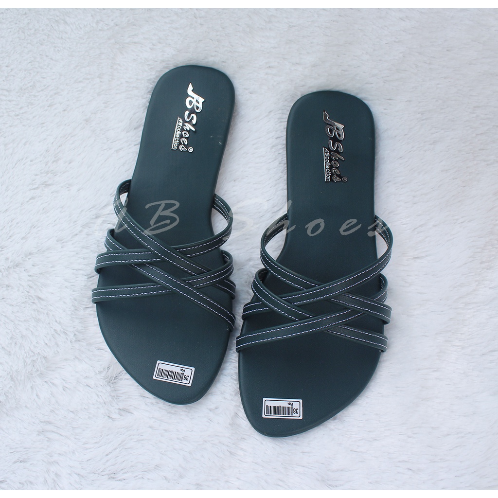 Sandal Wanita Sandal Teplek Wanita Termurah Sandal Flat Wanita Sandal Wanita Korea Tali Silang